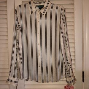 Stripped Silk Blouse